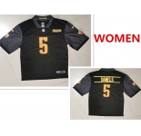 Women's Washington Commanders #5 Jayden Daniels Nike Black Alternate Vapor Untouchable Limited Jersey