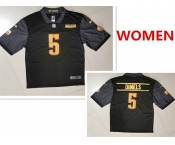 Women's Washington Commanders #5 Jayden Daniels Nike Black Alternate Vapor Untouchable Limited Jersey