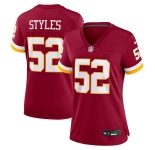 Women's Washington Commanders #52 Sonny Styles Nike Burgundy Game Jersey