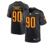 Women's Washington Commanders #90 Montez Swea 2022 Black Game Stitched Jersey