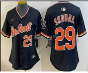 Women's Detroit Tigers #29 Tarik Skubal Black Stadium Jersey