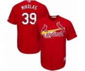 Youth Majestic St. Louis Cardinals #39 Miles Mikolas Authentic Red Alternate Cool Base MLB Jersey