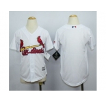 Youth St. Louis Cardinals Blank White jerseys