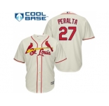 Youth St.Louis Cardinals #27 Jhonny Peralta Cream Cool Base Stitched MLB Jersey