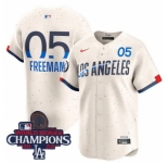 Youth Nike Los Angeles Dodgers Freddie Freeman #5 Ice Cream 2024 World Series Champions Stitched MLB Jersey