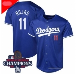 Youth Nike Los Angeles Dodgers Miguel Rojas #11 Blue 2024 World Series Champions Stitched MLB Jersey