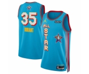Men 2025 All Star #35 Kevin Durant Light Blue Stitched Basketball Jersey
