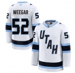 Men's Utah Mammoth #52 Mackenzie Weegar Fanatics White Away Premium Jersey