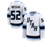 Men's Utah Mammoth #52 Mackenzie Weegar Fanatics White Away Premium Jersey