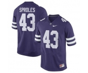 Men's Kansas State Wildcats #43 Darren Sproles Purple Vapor Stitched NCAA Jersey
