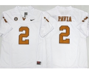 Men's Vanderbilt Commodores #2 Diego Pavia White 2025 F.U.S.E. Vapor Limited Stitched Football Jersey