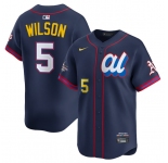 Men's American League #5 Jacob Wilson Navy 2025 All-Star Edition Limited Stitched Baseball Jersey