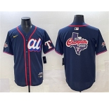 Men's American League Texas Rangers Team Big Logo Navy 2025 All-Star Edition Limited Stitched Baseball Jersey