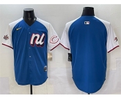 Men's National League Cincinnati Reds Blank Blue Alternate 2025 All-Star Edition Limited Stitched Baseball Jersey