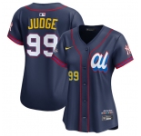 Women's American League #99 Aaron Judge Navy 2025 All-Star Edition Limited Stitched Baseball Jersey