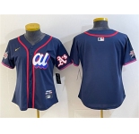 Women's American League Oakland Athletics Blank Navy 2025 All-Star Edition Limited Stitched Baseball Jersey