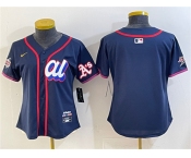 Women's American League Oakland Athletics Blank Navy 2025 All-Star Edition Limited Stitched Baseball Jersey