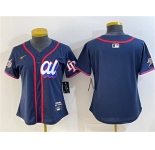 Women's American League Tampa Bay Rays Blank Navy 2025 All-Star Edition Limited Stitched Baseball Jersey