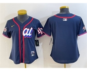 Women's American League Tampa Bay Rays Blank Navy 2025 All-Star Edition Limited Stitched Baseball Jersey