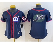 Women's American League Tampa Bay Rays Team Big Logo Navy 2025 All-Star Edition Limited Stitched Baseball Jersey