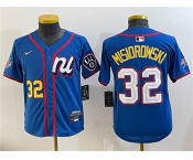 Women's National League #32 Jacob Misiorowski Blue 2025 All-Star Edition Limited Stitched Baseball Jersey
