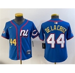 Women's National League #44 Elly De La Cruz Blue 2025 All-Star Edition Limited Stitched Baseball Jersey