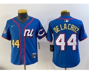 Women's National League #44 Elly De La Cruz Blue 2025 All-Star Edition Limited Stitched Baseball Jersey