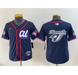 Youth American League Toronto Blue Jays Team Big Logo Navy 2025 All-Star Edition Limited Stitched Baseball Jersey