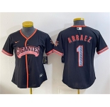 Youth San Francisco Giants #1 Luis Arraez Black 2026 Alternate Stadium Stitched Baseball Jersey