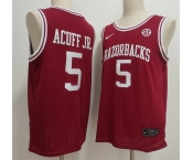 Men's Arkansas Razorbacks #5 Darius Acuff Jr. Red Stitched Football Jersey