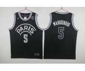 Paris Saint-Germain #5 Marquinhos Black Jordan Fashion Jersey