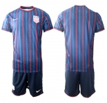 Men's USA Blank or Custom Team FIFA x World Cup 2026 Away On Field Suit Jersey