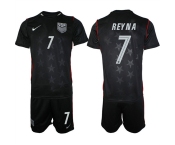Men's United States #7 Gio Reyna Black 2026 Away Soccer Jersey Suit