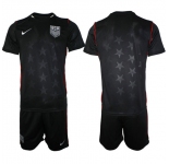 Men's United States Blank Black 2026 Away Soccer Jersey Suit