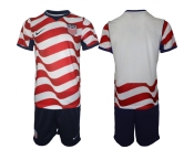 Men's United States Blank White Red 2026 Home Soccer Jersey Suit