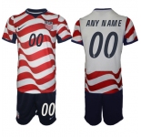 Men's United States Custom White Red 2026 Home Soccer Jersey Suit