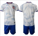 Men's United States USA Blank or Custom Team FIFA x World Cup 2026 Home White On Field Suit Jersey