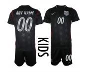 Youth United States Custom Black 2026 Away Soccer Jersey Suit
