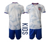 Youth United States Custom White 2026 World Cup Home Soccer Jersey Suit