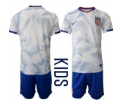 Youth United States USA Blank or Custom Team FIFA x World Cup 2026 Home White On Field Suit Jersey