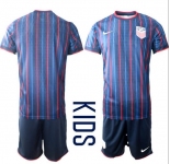 YouthUnited States USA Blank or Custom Team FIFA x World Cup 2026 Away On Field Suit Jersey