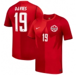 Men's Canada #19 Alphonso Davies 2026 Red Home Soccer Jersey