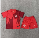Youth Canada Blank 2026 Home Soccer Jersey Suit