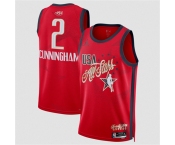Men's 2026 All-Star #2 Cade Cunningham Red Stitched Basketball Jersey
