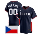Custom Czech Republic Baseball Nike Navy 2026 World Baseball Classic Jersey