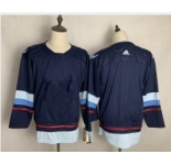 Youth Seattle Kraken Blank Navy Blue Stitched Adidas NHL Jersey