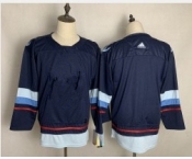 Youth Seattle Kraken Blank Navy Blue Stitched Adidas NHL Jersey