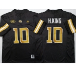 Men's Georgia Tech Yellow Jackets #10 Haynes King Black F.U.S.E. Limited Stitched Jersey