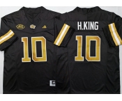 Men's Georgia Tech Yellow Jackets #10 Haynes King Black F.U.S.E. Limited Stitched Jersey