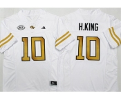 Men's Georgia Tech Yellow Jackets #10 Haynes King White F.U.S.E. Limited Stitched Jersey
